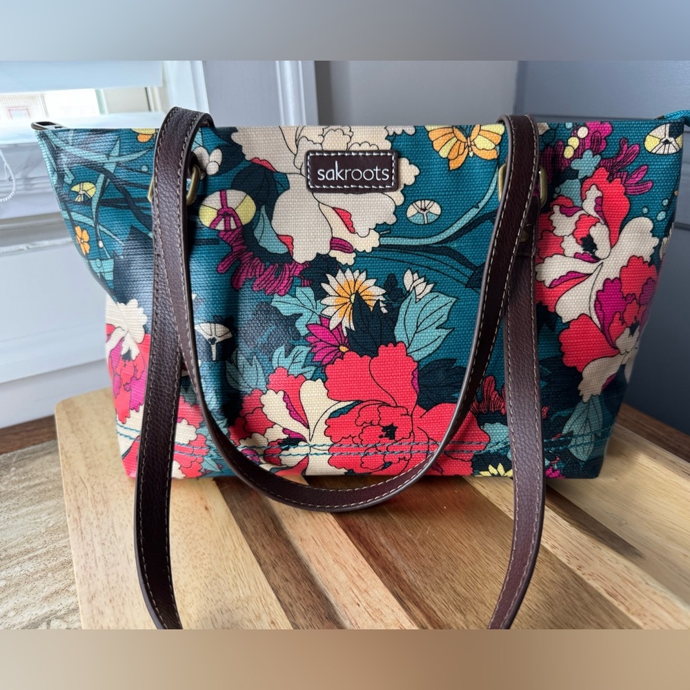 Sakroots Floral Satchel in Multicolor